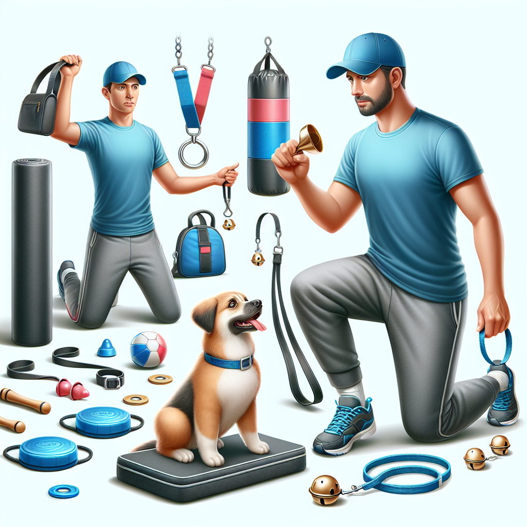 Realistic stock image of dog training session.